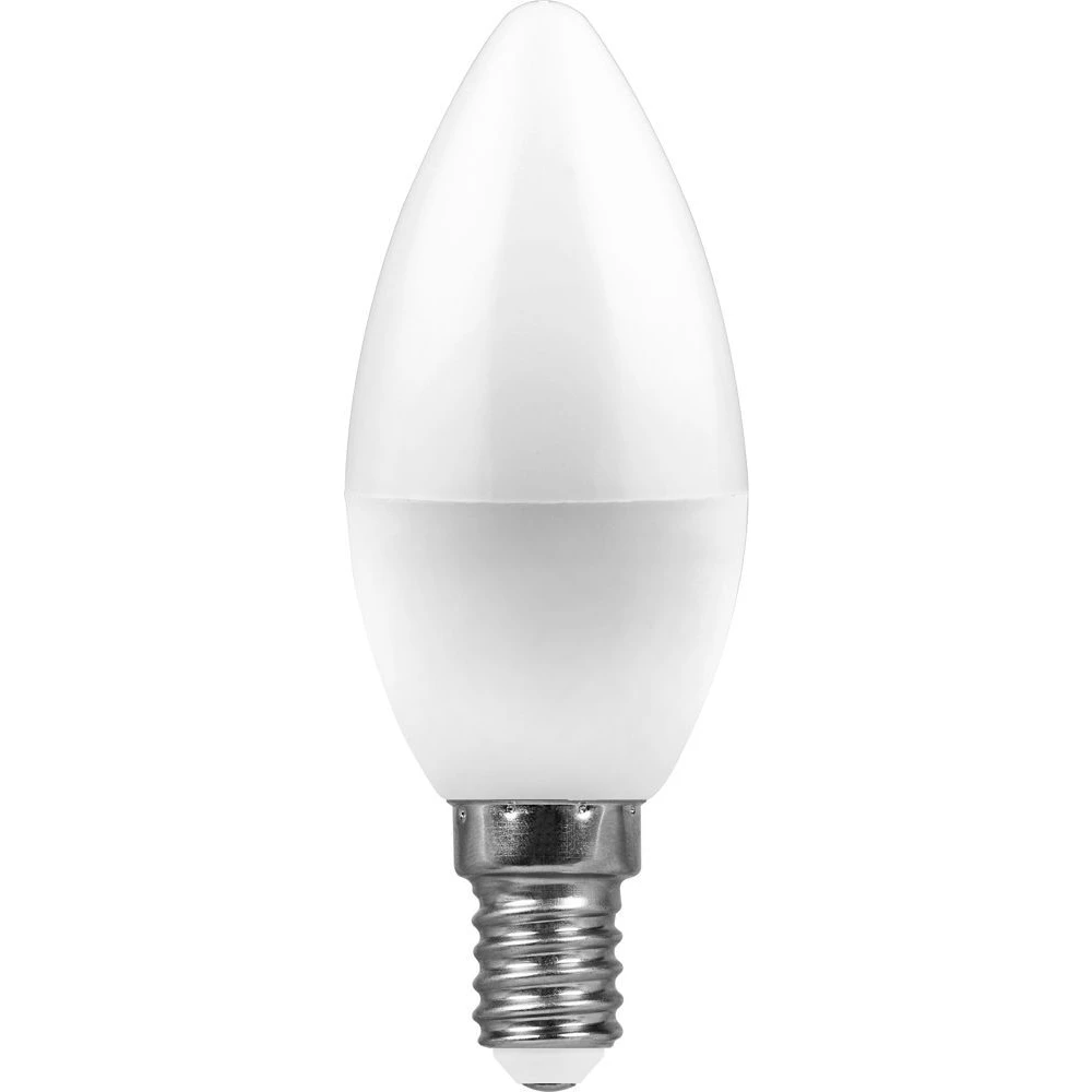 Лампа светодиодная Feron LB-72 Свеча E14 5W 4000K (25401) - Viokon.com