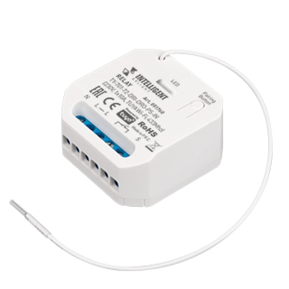 INTELLIGENT ARLIGHT Релейный модуль TY-701-72-DRI-DRO-PS-IN (230V, 1x10A, TUYA Wi-Fi, 433Mhz) (IARL, IP20 Пластик, 3 года) 051760 - Viokon.com