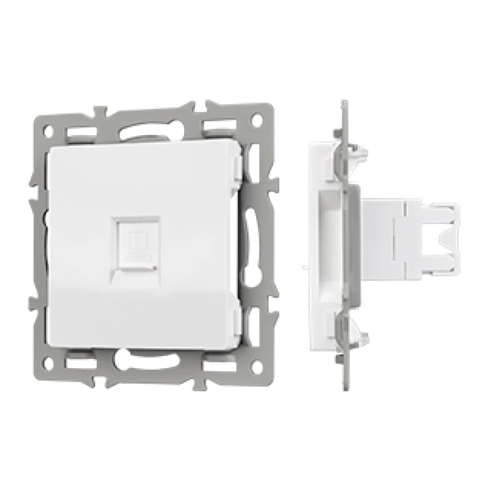 Механизм компьютерной розетки SCT-MPC1-PL-WH (RJ-45, CAT6) (Arlight, -) 045301 - Viokon.com