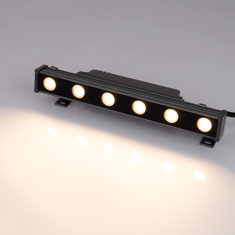 Линейный прожектор AR-LINE-300-6W Warm3000 (GR, 15 deg, 230V) (Arlight, IP65 Металл, 3 года) 045364 - Viokon.com