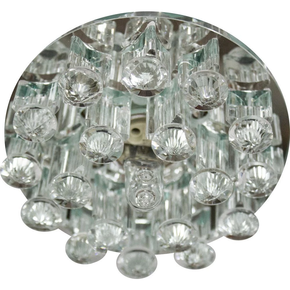 Светильник встраиваемый с разноцветной LED подсветкой Feron 1550 JCD9 прозрачный (27877) - Viokon.com