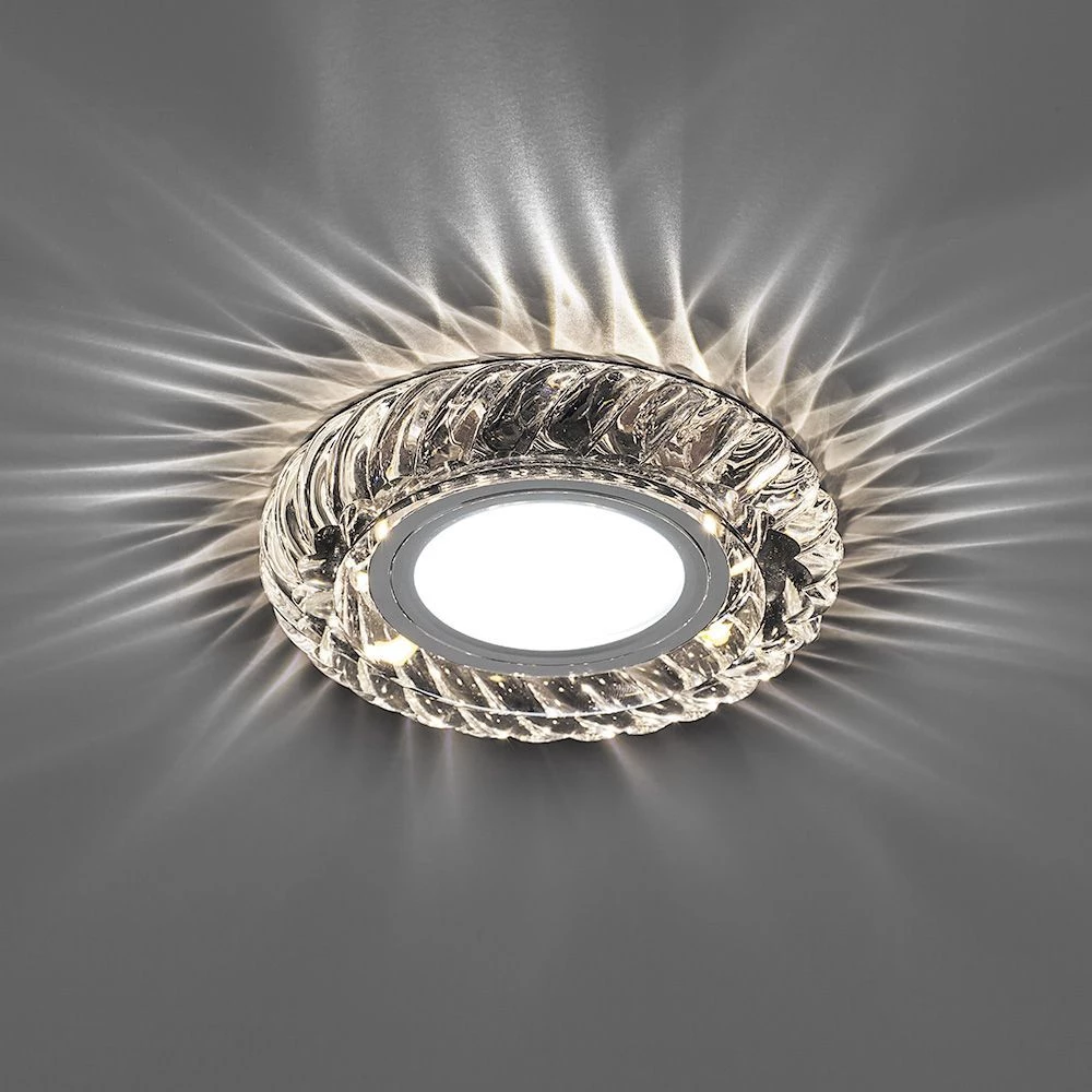 Светильник встраиваемый с LED подсветкой Feron CD986 потолочный MR16 G5.3 прозрачный (32663) - Viokon.com