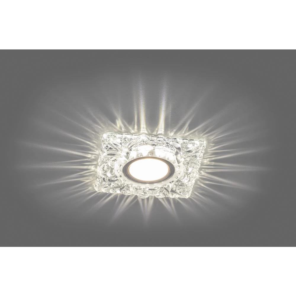 Светильник встраиваемый с белой LED подсветкой Feron CD920 потолочный MR16 G5.3 прозрачный (28895) - Viokon.com