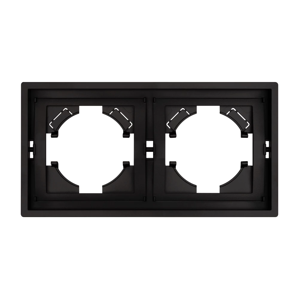 Рамка пластиковая FRM-TENDO-PL-2-BK (Arlight, Черный) 053840 - Viokon.com