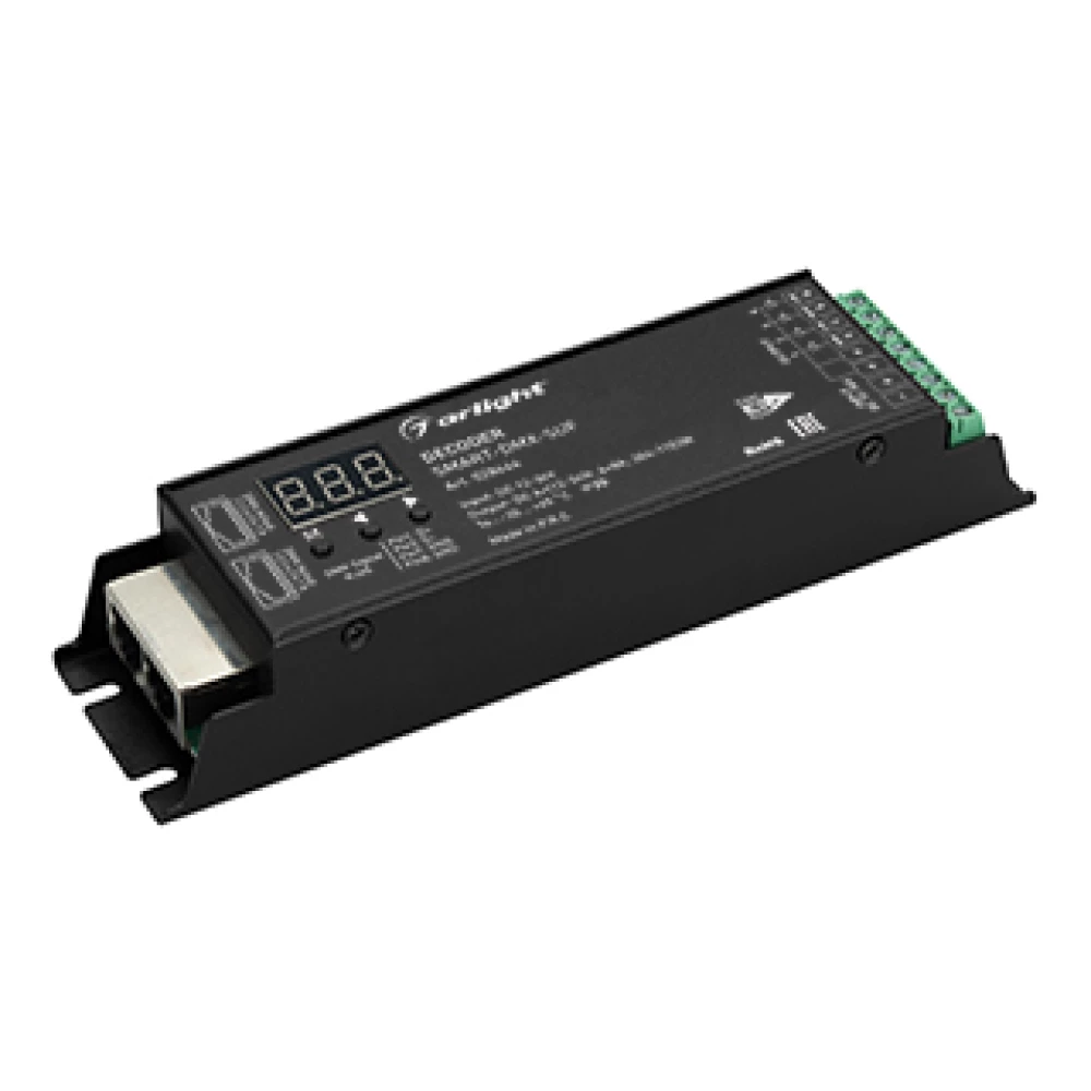 Декодер SMART-DMX-SUF (12-36V, 4x8A, RJ45) (Arlight, IP20 Металл, 5 лет) 028444 - Viokon.com
