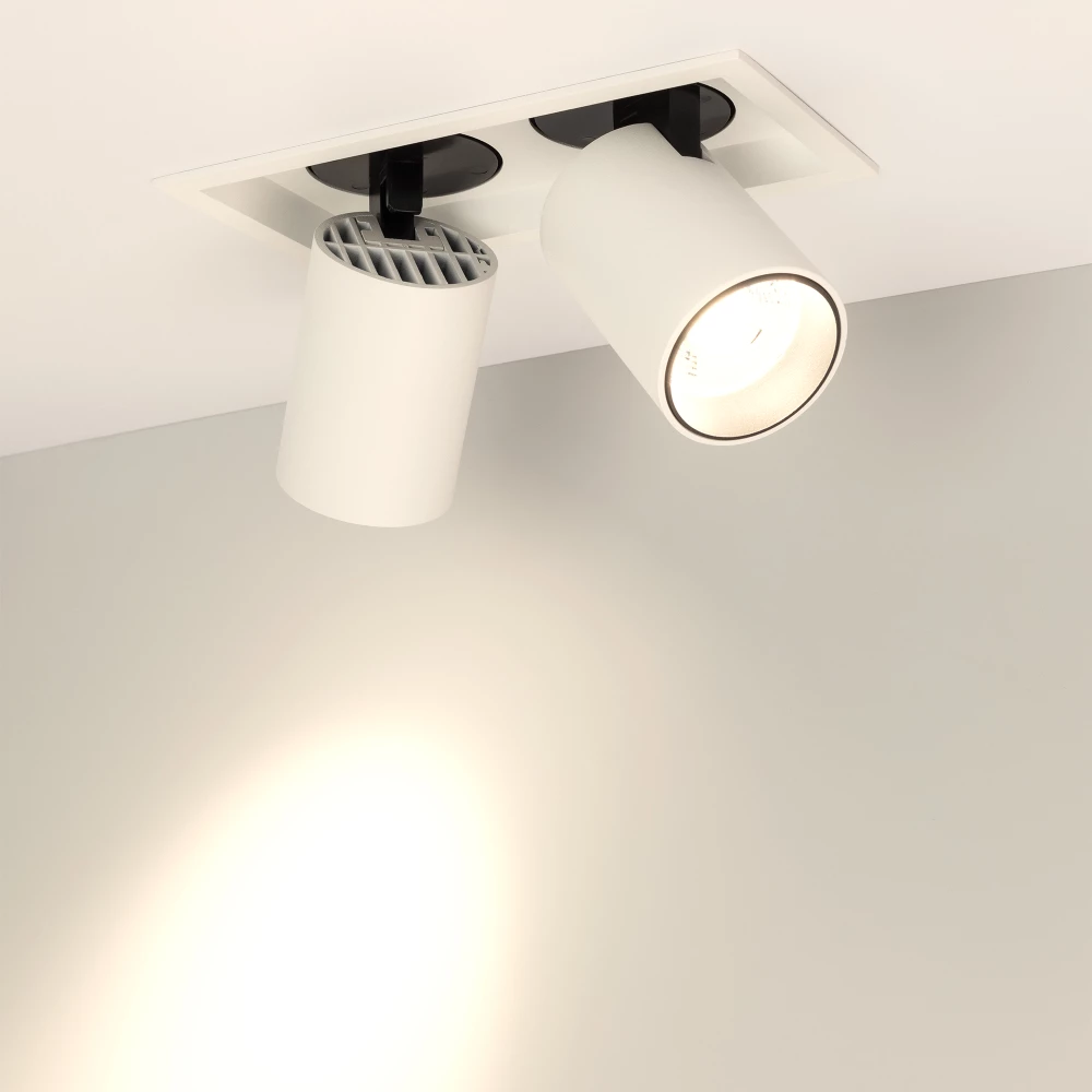Светильник LTD-PULL-S110x210-2x10W Warm3000 (WH, 24 deg, 230V) (Arlight, IP20 Металл, 5 лет) 031362 - Viokon.com