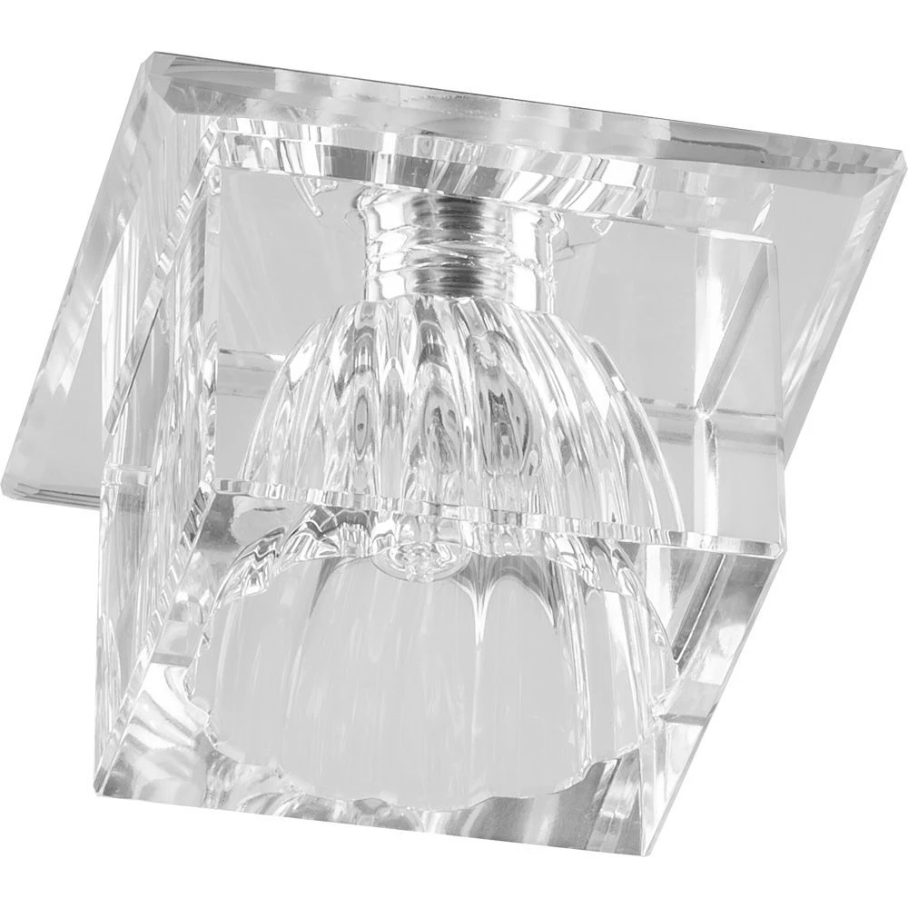 Светильник встраиваемый с белой LED подсветкой Feron JD55 потолочный JCD9 G9 прозрачный (27795) - Viokon.com