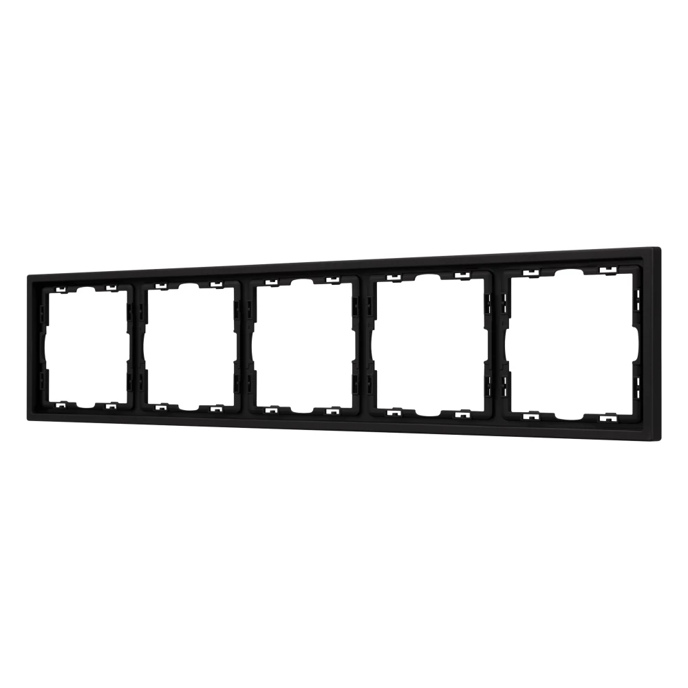 Рамка пластиковая FRM-NOBE-SFPL-5-BK (Arlight, Черный оникс) 054228 - Viokon.com