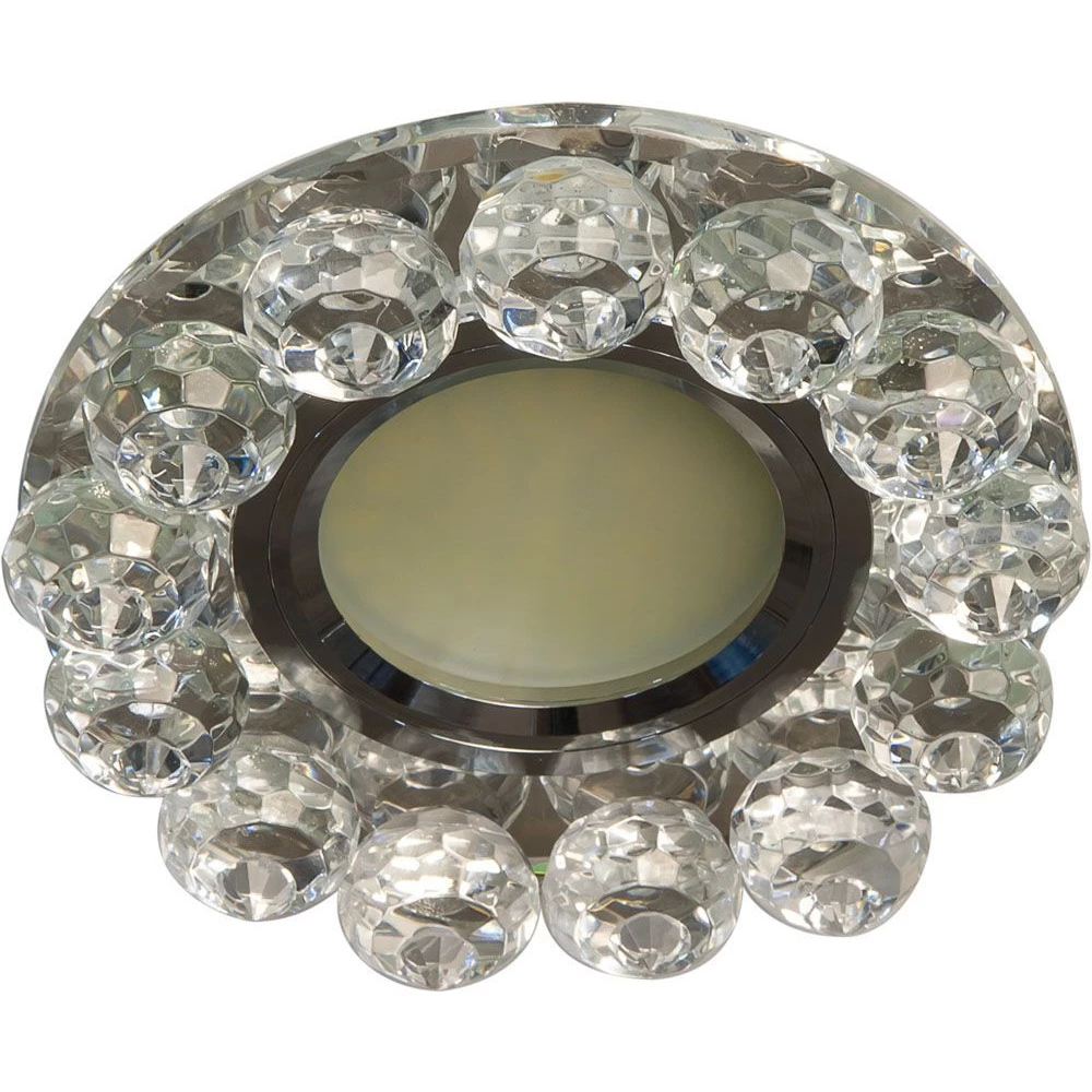 Светильник встраиваемый с белой LED подсветкой Feron CD7070 потолочный MR16 G5.3 прозрачный (28567) - Viokon.com