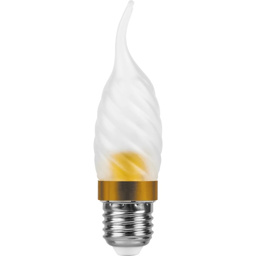 Лампа светодиодная Feron LB-78 Свеча на ветру E27 3,5W 4000К (25380) - Viokon.com