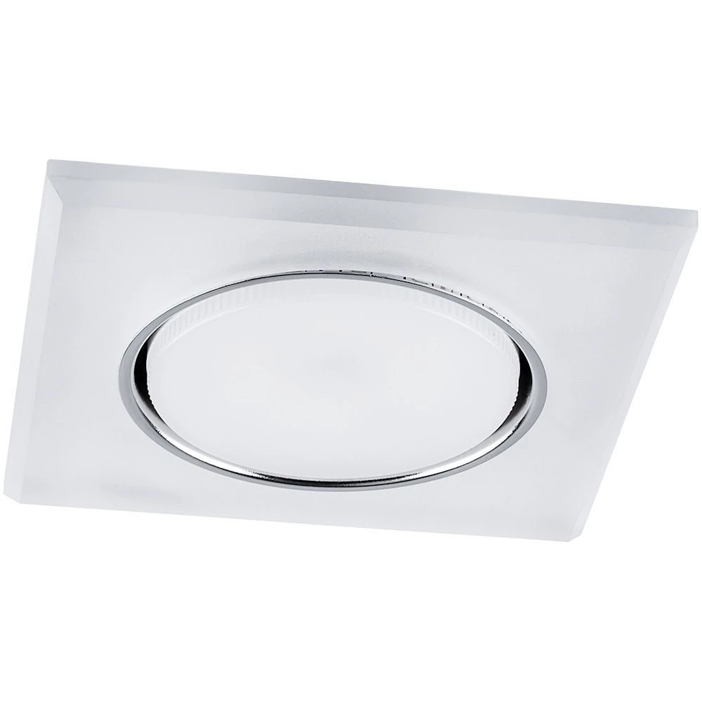 Светильник встраиваемый с белой LED подсветкой Feron CD5022 потолочный GX53 без лампы, белый матовый (32661) - Viokon.com