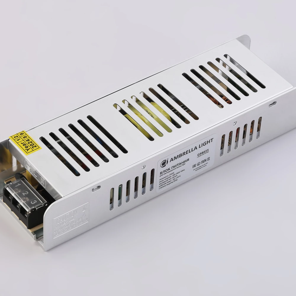 Блок питания с EMC для светодиодной ленты 12V 250W 20,8A IP20 185-260V 223*67*40 GS8655 GS8655 блок питания 12V 250W 20.8A IP20 185-260V EMC 223*67*40 - Viokon.com