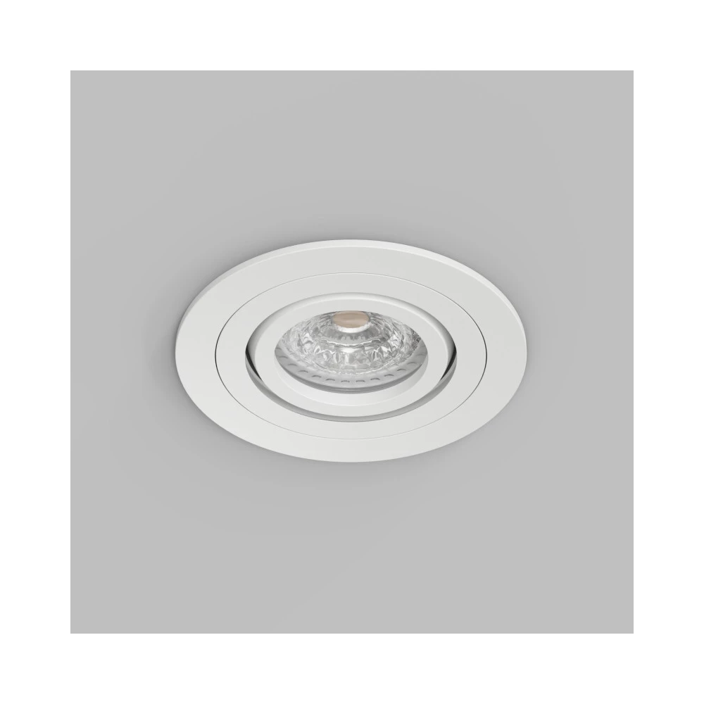 DK2110-WH Встраиваемый влагозащищнный светильник HYDRO IP44 до 15 Вт LED GU10 алюминий белый - Viokon.com