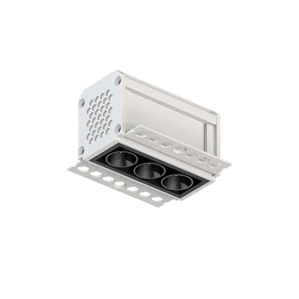 DK2530-WB Встраиваемый светильник SPACE со светодиодом под шпатлевку L69mm 220V 6W 38 4000К IP20 белыйчерный алюминий - Viokon.com