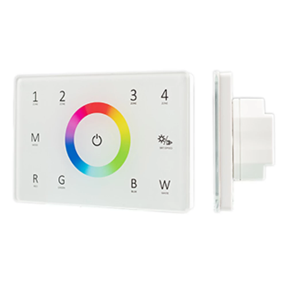 Панель Sens SMART-P85-RGBW White (230V, 4 зоны, 2.4G) (Arlight, IP20 Пластик, 5 лет) 028404 - Viokon.com
