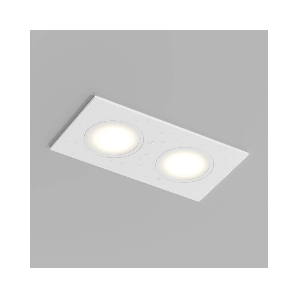 Встраиваемый влагозащищенный светильник PORT 215 Вт макс LED GU53 IP65 корпус из полимера цвет белый - Viokon.com