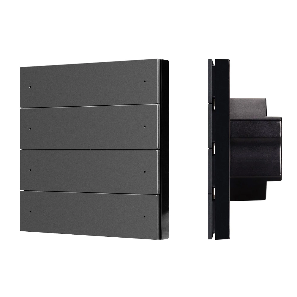 INTELLIGENT ARLIGHT Кнопочная панель SMART DALI-301-22-8K-D2-IN Black (BUS, Frameless) (IARL, IP20 Пластик, 5 лет) 060974 - Viokon.com