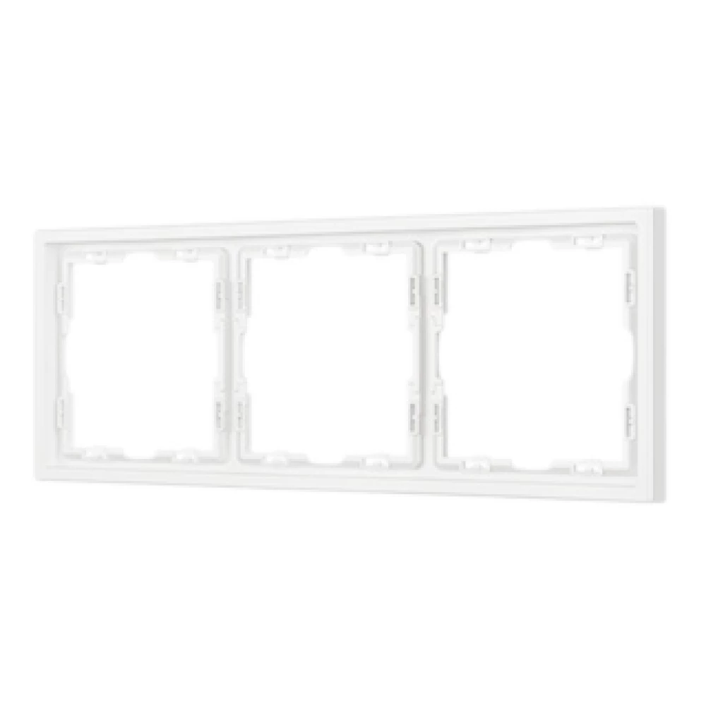 Рамка пластиковая FRM-NOBE-SFPL-3-WH (Arlight, Белый кварц) 054219 - Viokon.com