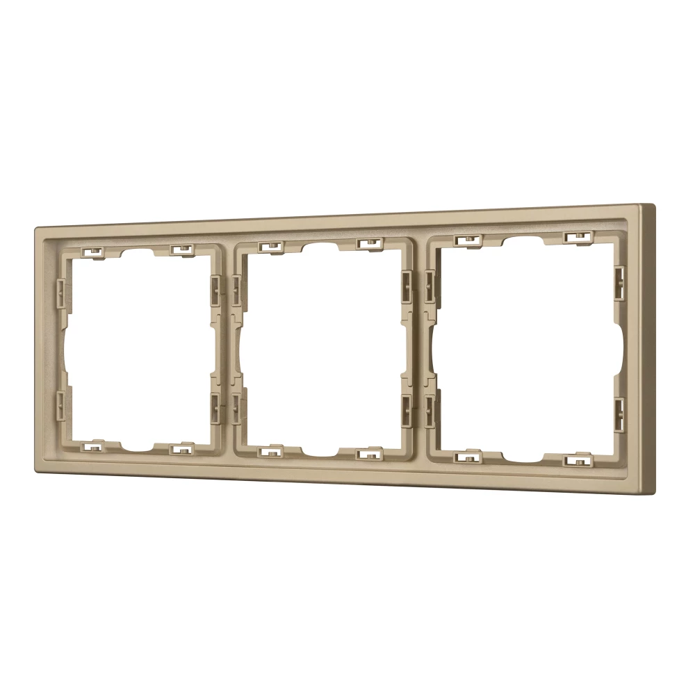 Рамка пластиковая FRM-NOBE-SFPL-3-GD (Arlight, Золотой песок) 054221 - Viokon.com
