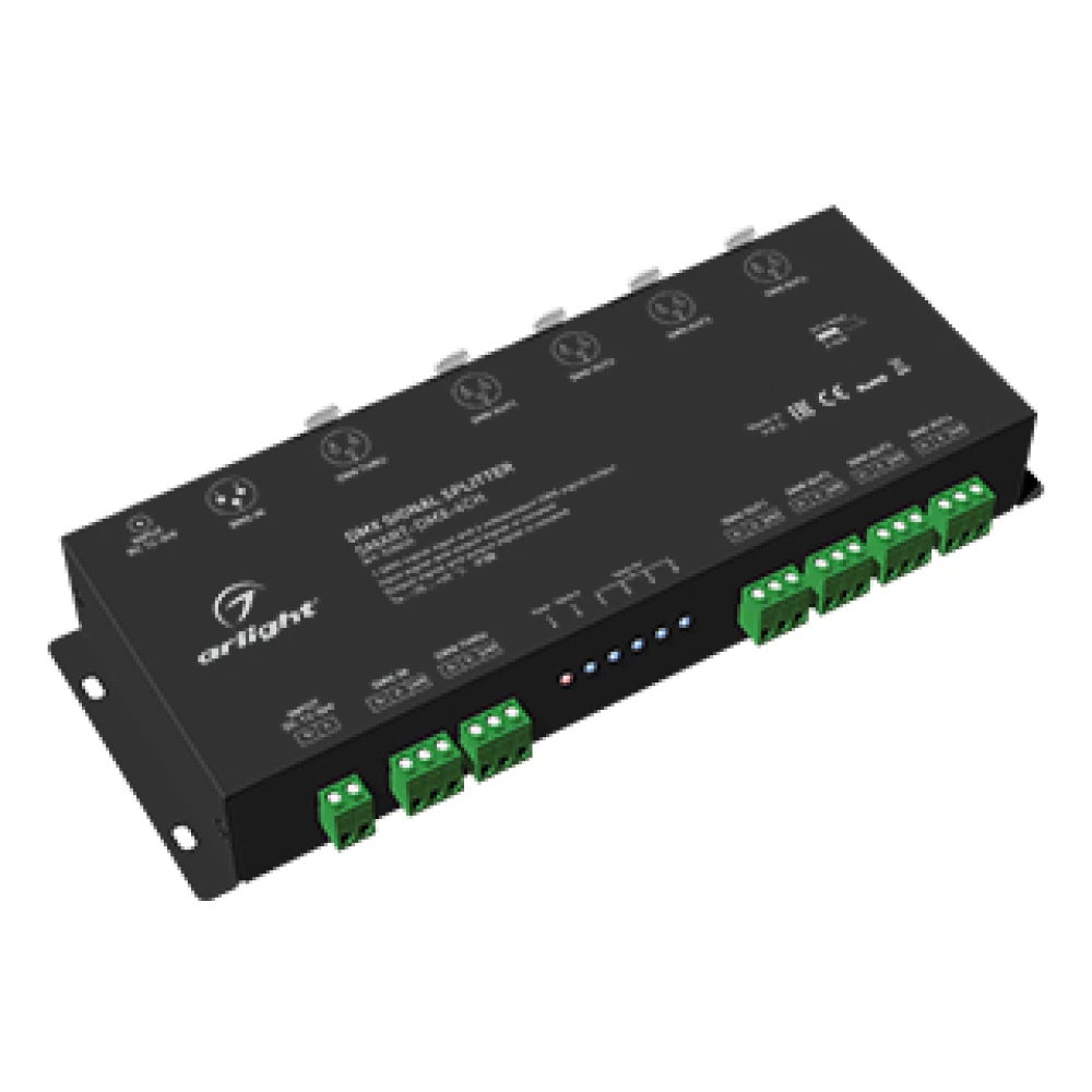 DMX-сплиттер SMART-DMX-4CH (12-36V, XLR3) (Arlight, IP20 Металл, 5 лет) 028435 - Viokon.com