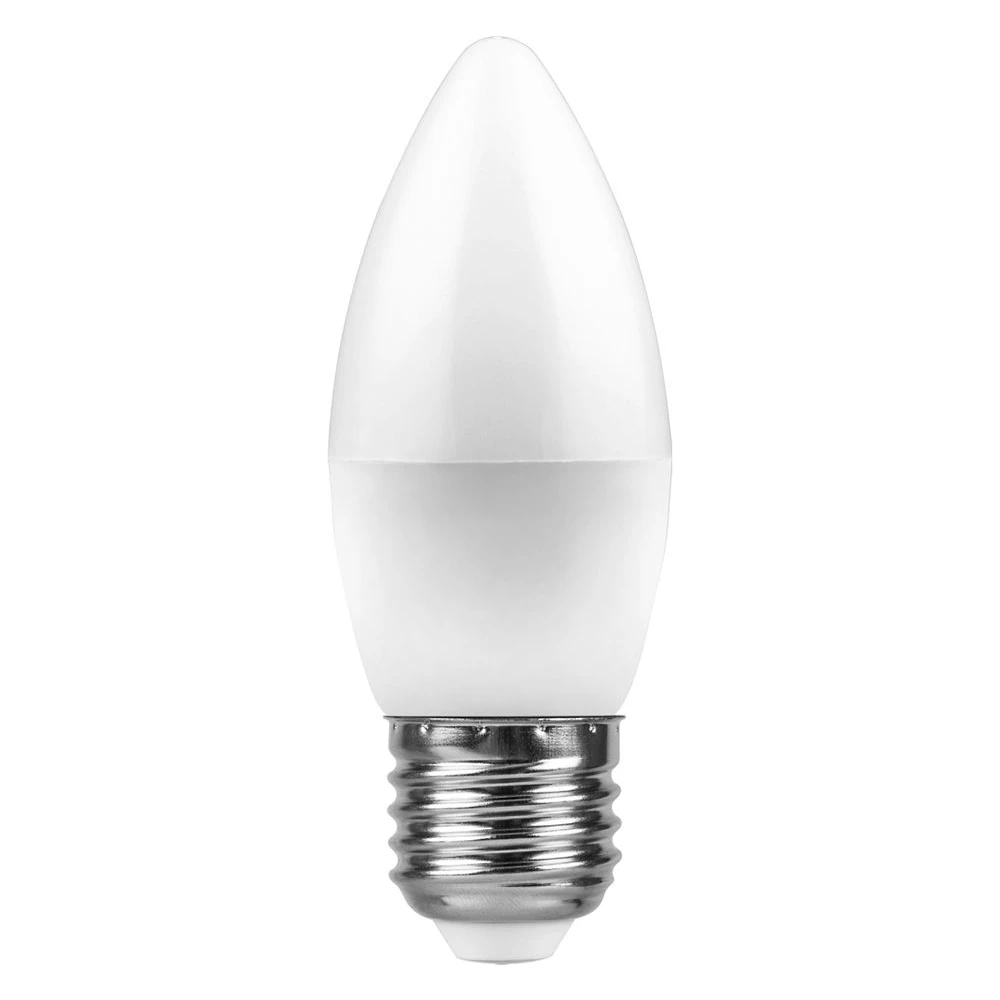 Лампа светодиодная Feron LB-97 Свеча E27 7W 175-265V 2700K (25758) - Viokon.com