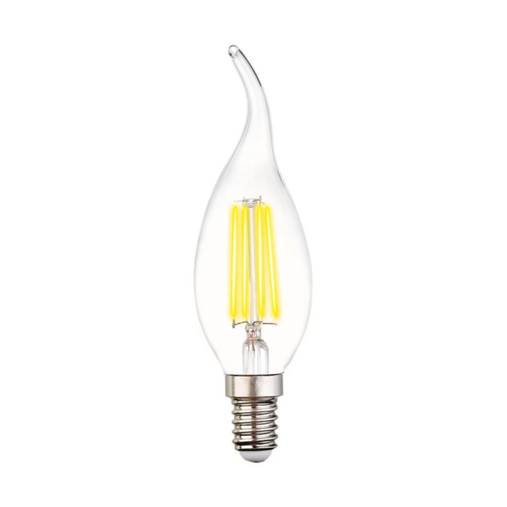 Филаментная светодиодная лампа C37L Лампа Filament LED C37L-F 6W E14 3000K (60W) - Viokon.com