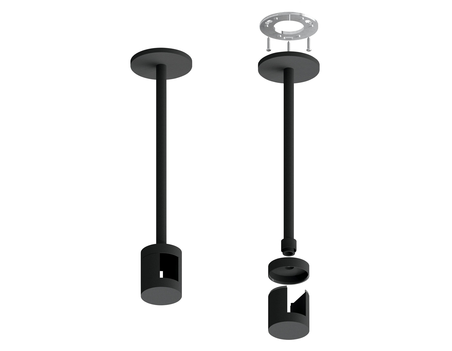 Крепеж накладной Techno Ring A9227 BK черный D20*200mm - Viokon.com