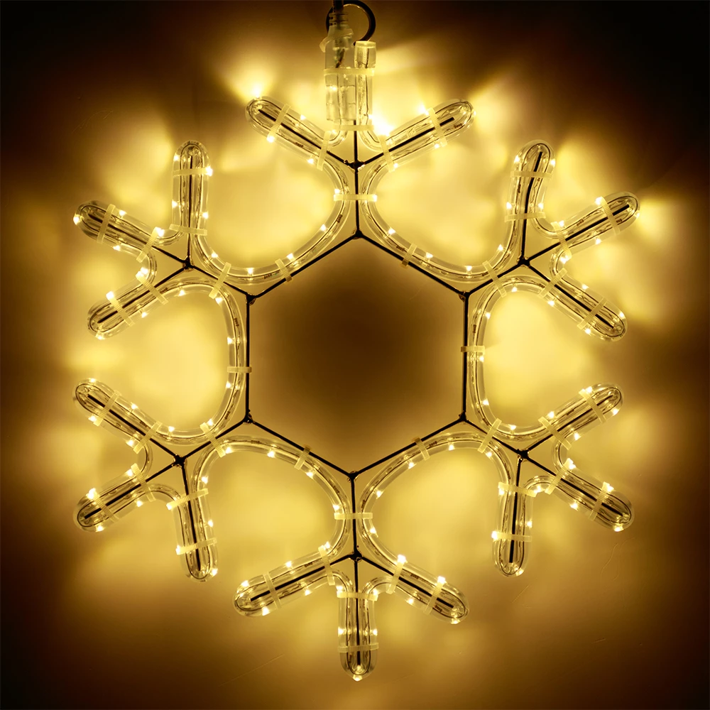 Фигура cветодиодная ARD-SNOWFLAKE-M7-450x375-108LED Warm (230V, 6.5W) (Ardecoled, IP65, 1 год) 025315 - Viokon.com