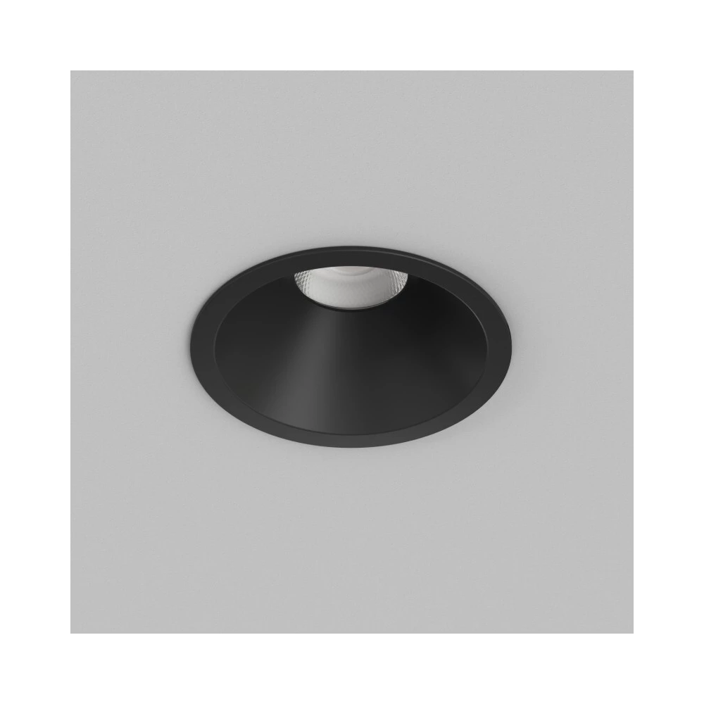 DK2431-BK Встраиваемый светильник SHINE GLOW 15Вт 3000-4000К IP20 черный матовый алюминий - Viokon.com