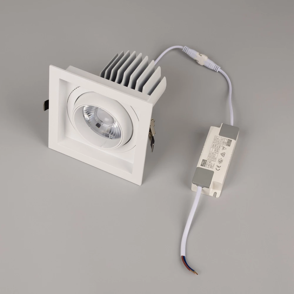 Светильник MS-VORTEX-BUILT-S140x140-30W Warm3000 (WH-WH, 30 deg, 230V) (Arlight, IP20 Металл, 5 лет) 057922 - Viokon.com