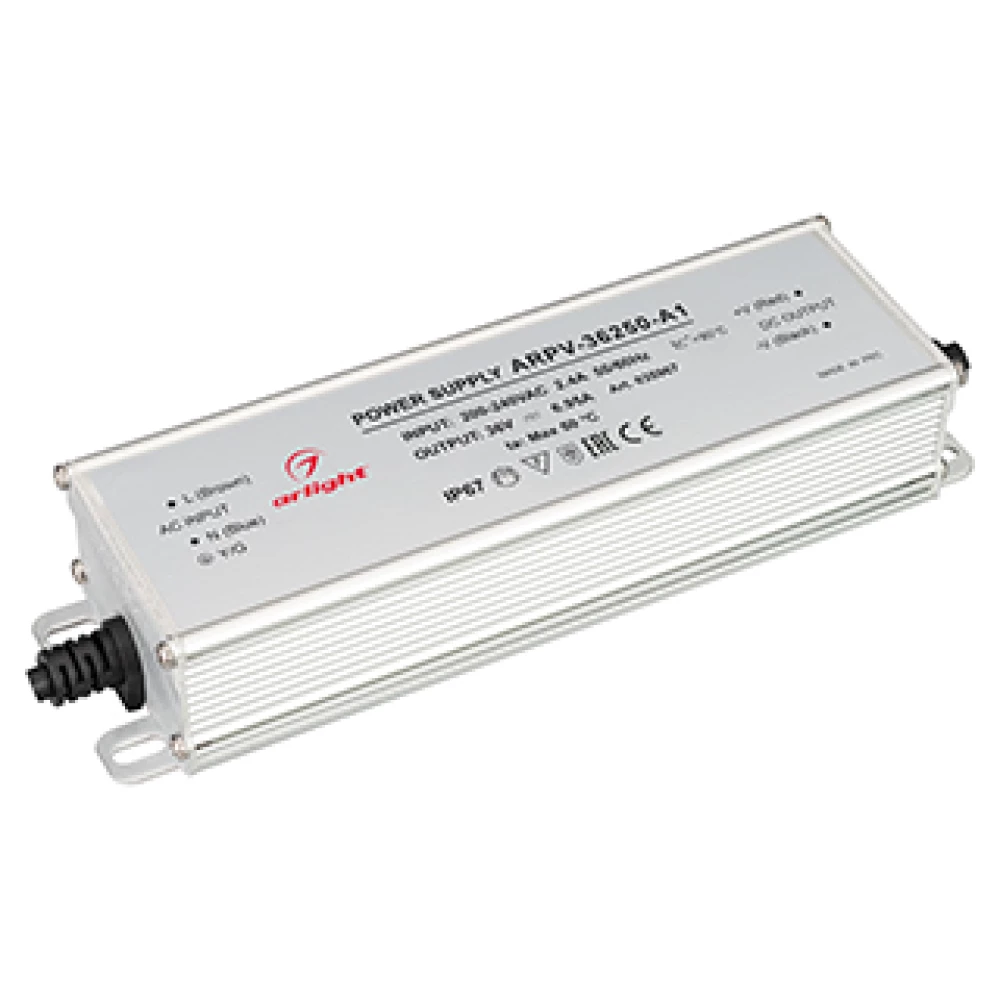Блок питания ARPV-36250-A1 (36V, 6.95A, 250W) (Arlight, IP67 Металл, 3 года) 035967 - Viokon.com