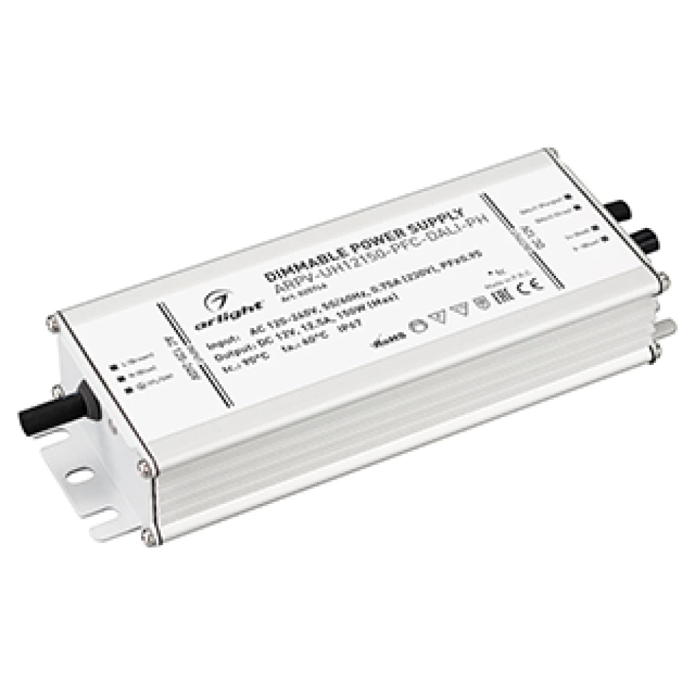 Блок питания ARPV-UH12150-PFC-DALI-PH (12V, 12.5A, 150W) (Arlight, IP67 Металл, 7 лет) 025746 - Viokon.com