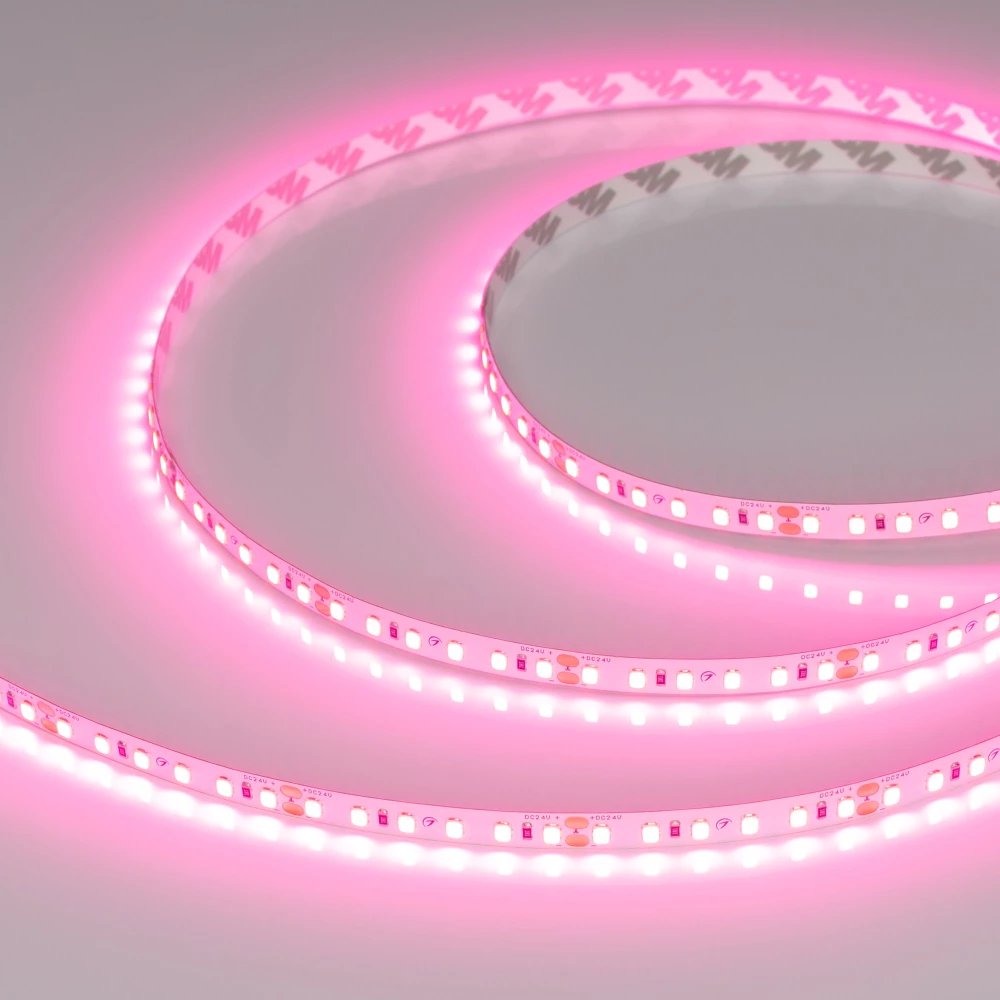 Лента RT-A120-8mm 24V Pink (9.6 W/m, IP20, 2835, 5m) (Arlight, -) 043380 - Viokon.com