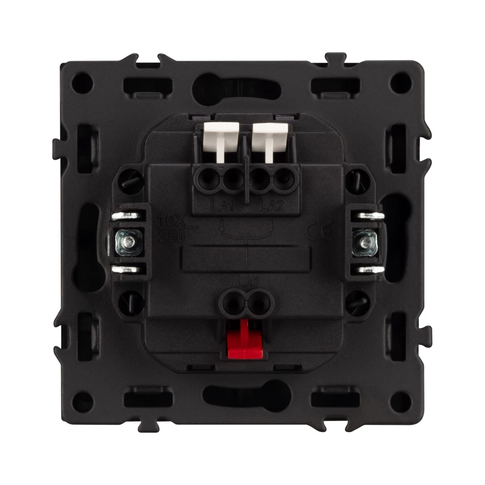 Механизм выключателя двухклавишный непроходной SWT-NOBE-MK02-SFPL-BK (230V, 10A) (Arlight, Черный оникс) 054252 - Viokon.com