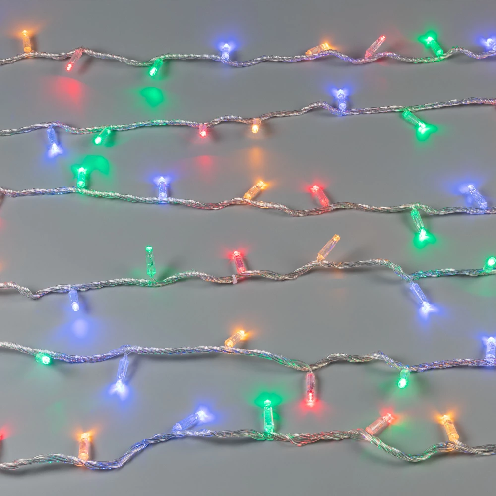 Светодиодная гирлянда ARD-STRING-CLASSIC-10000-CLEAR-100LED-LIVE RGB (230V, 7W) (Ardecoled, IP65, 1 год) 025793 - Viokon.com