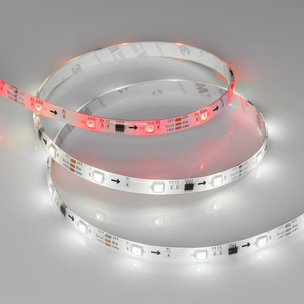 Лента герметичная SPI-SE-B30-10mm 12V RGB-PX3 (7.2W/m, IP65, 5060, 5m) (Arlight, бегущий огонь) 026369(2) - Viokon.com