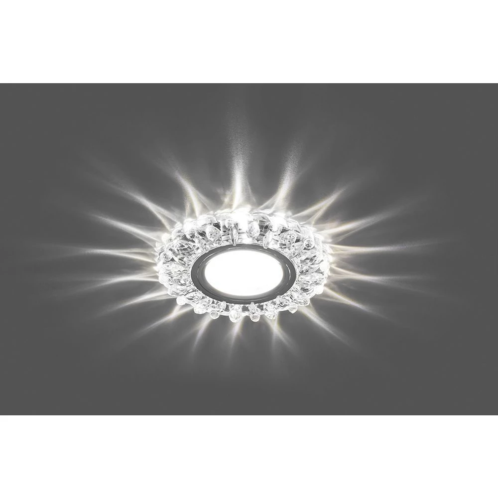 Светильник встраиваемый с белой LED подсветкой Feron CD916 потолочный MR16 G5.3 прозрачный (28988) - Viokon.com