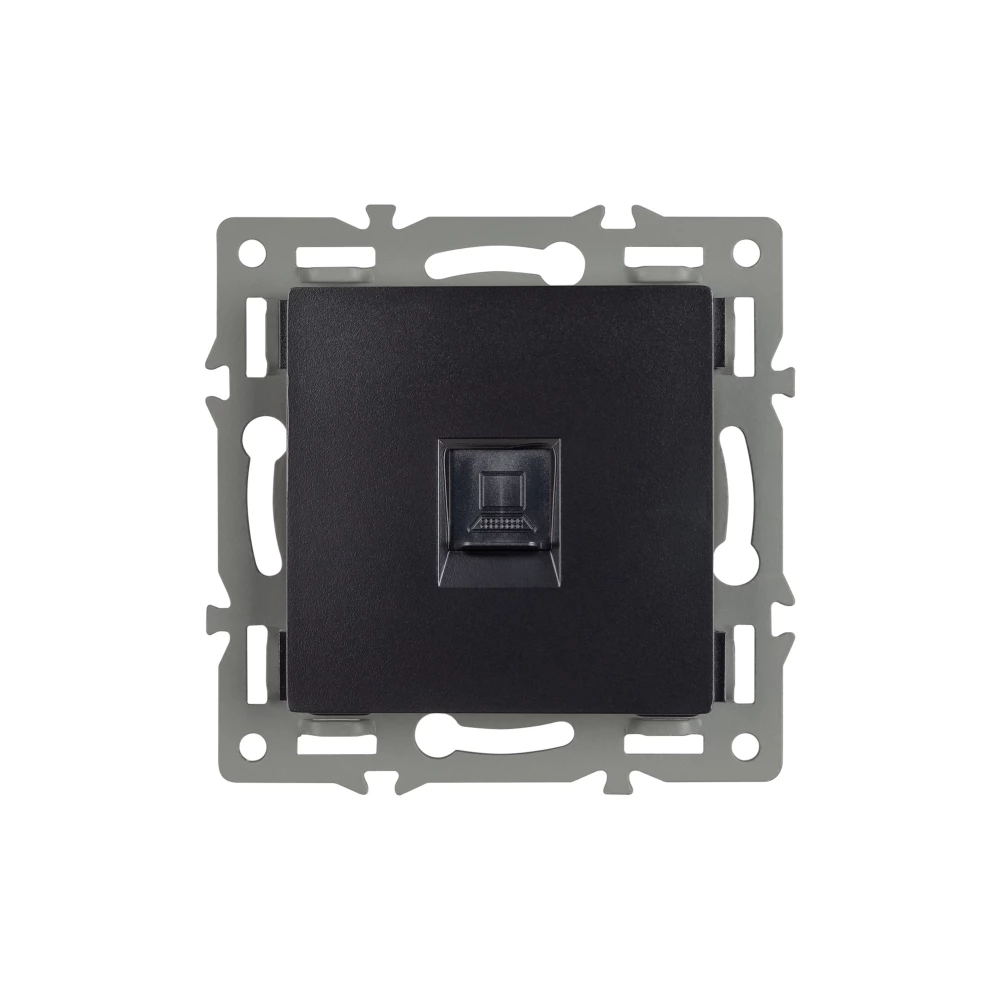 Механизм компьютерной розетки SCT-MPC1-PL-BK (RJ-45, CAT6) (Arlight, -) 045334 - Viokon.com