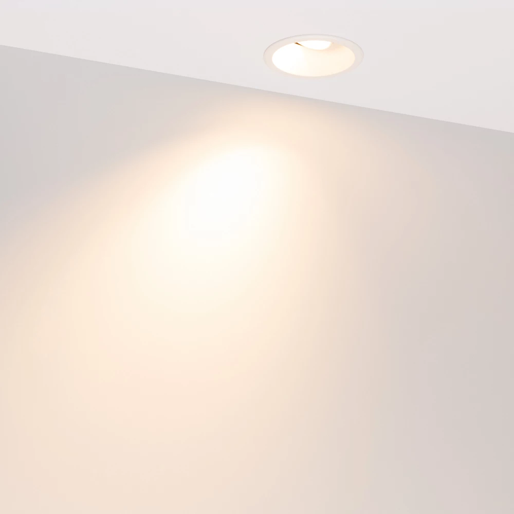 Светильник MS-FLOW-BUILT-R85-12W Warm3000 (WH, 55 deg, 230V) (Arlight, IP20 Металл, 5 лет) 060916 - Viokon.com