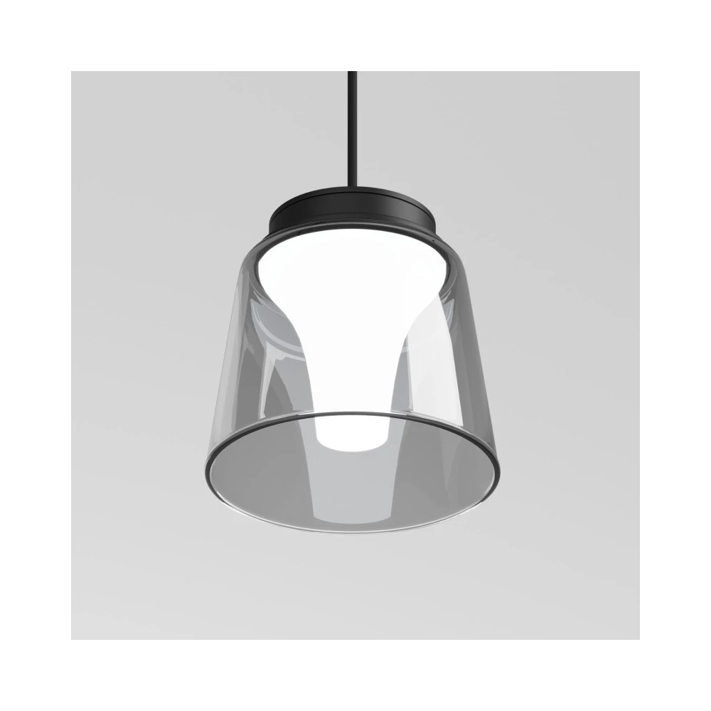 DK5347-BK Светильник для трека Air серия Hang 4000 со светодиодом 9086mm 48V DC 4W RA95 120 4000K IP20 черный алюминий стекло акрил - Viokon.com