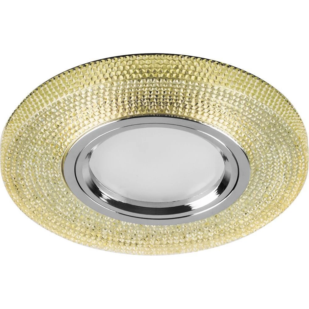 Светильник встраиваемый с белой LED подсветкой Feron CD972 потолочный MR16 G5.3 желтый (28601) - Viokon.com