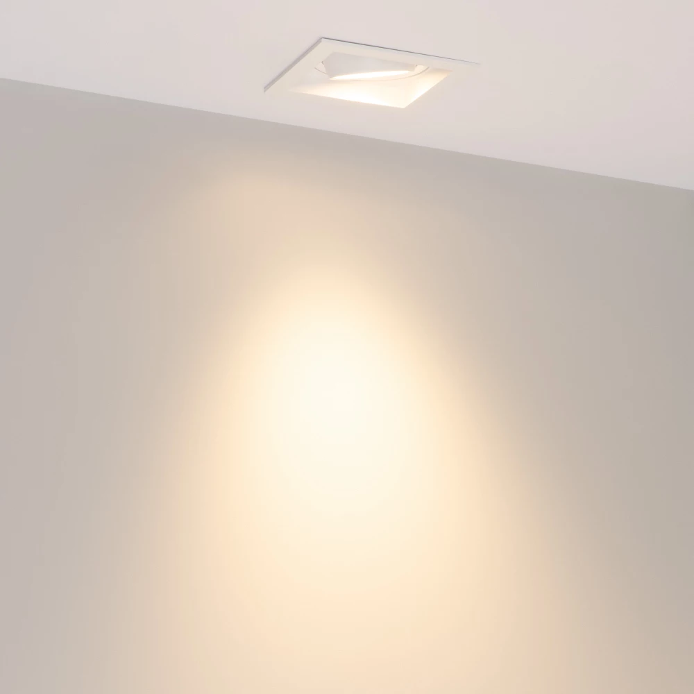 Светильник MS-VORTEX-BUILT-S90x90-12W Warm3000 (WH-WH, 40 deg, 230V) (Arlight, IP20 Металл, 5 лет) 057914 - Viokon.com
