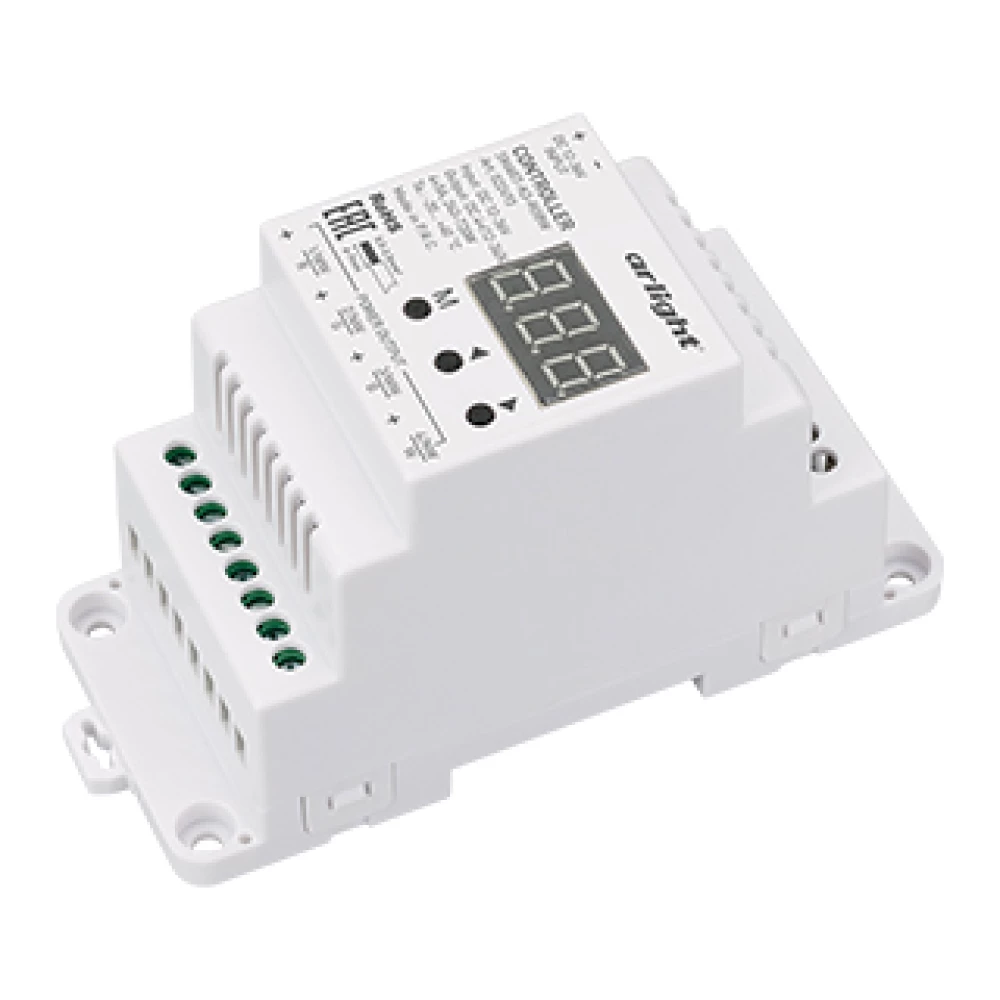 Контроллер SMART-K3-RGBW (12-36V, 4x5A, DIN, 2.4G) (Arlight, IP20 Пластик, 5 лет) 022493 - Viokon.com