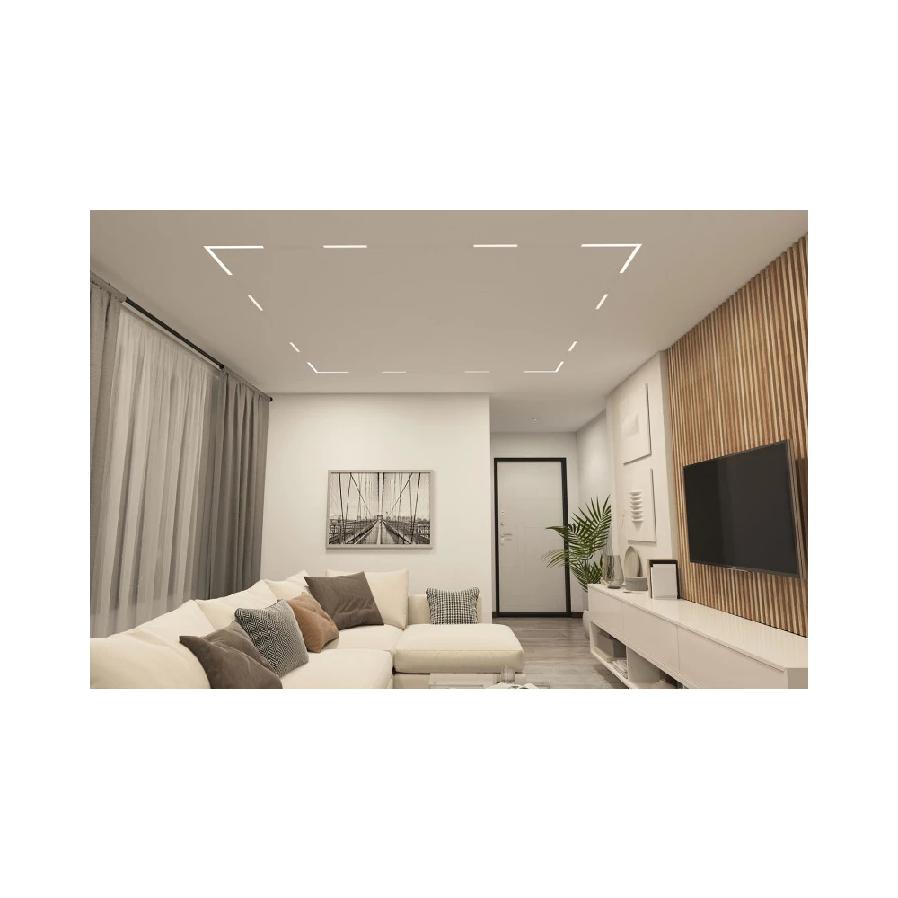 DK8014-WH Угловой светильник SMART LINEAR ANGLE 18W DIM 3000K-6000K белый - Viokon.com