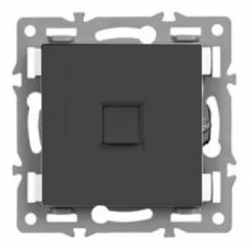 Механизм компьютерной розетки SCT-MPC1-PL-BK (RJ-45, CAT6) (Arlight, -) 045334 - Viokon.com