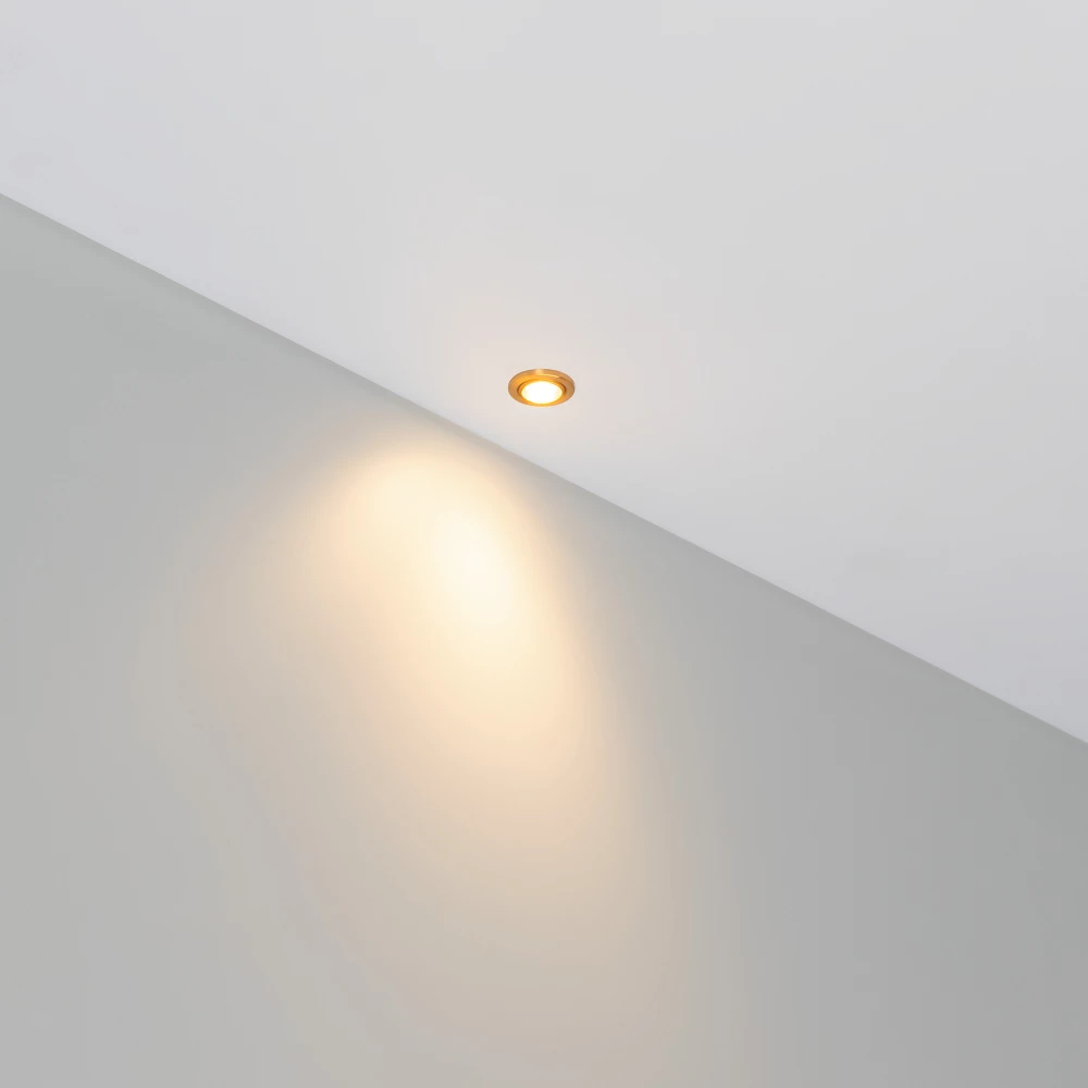Светильник ART-PICCOLO-BUILT-R13-1W Warm3000 (BRS, 30 deg, 3V) (Arlight, IP40 Металл, 3 года) 061674 - Viokon.com
