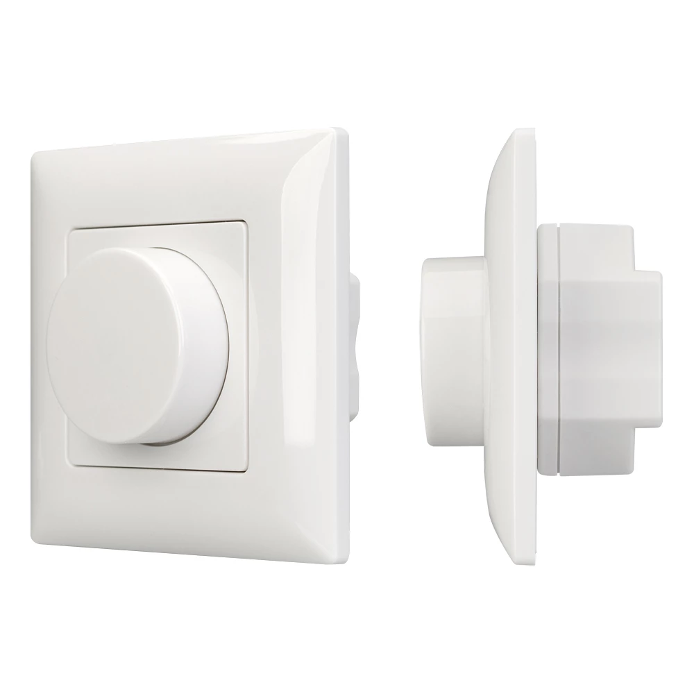 Панель SMART-P14-DIM-IN White (230V, 3A, 0-10V, Rotary, 2.4G) (Arlight, IP20 Пластик, 5 лет) 025037 - Viokon.com