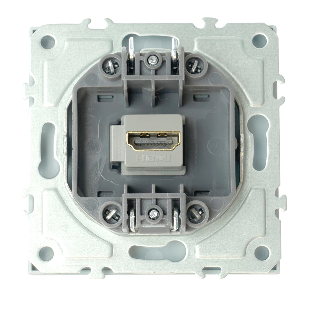 Розетка HDMI 2.0 Type A (механизм), STEKKER, серия Эмили, RST00-5118-01, белый фарфор, soft touch (50163) - Viokon.com