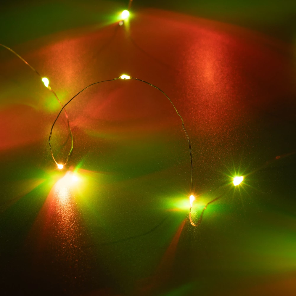 Светодиодная гирлянда ARD-DEW-HOME-2000-CLEAR-20LED-STD RGB (3V, Battery Pack) (Ardecoled, IP20) 062566 - Viokon.com