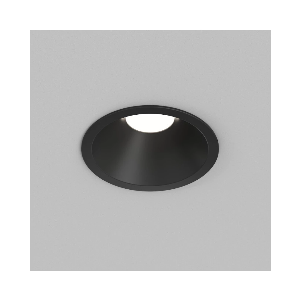 DK2431-BK Встраиваемый светильник SHINE GLOW 15Вт 3000-4000К IP20 черный матовый алюминий - Viokon.com